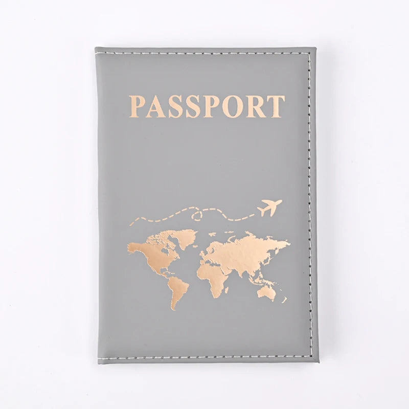 Pochette passeport Gris