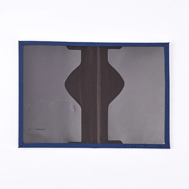 Pochette passeport ouverte fenêtre transparente 