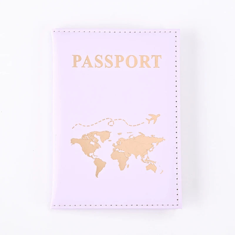 Pochette passeport parme