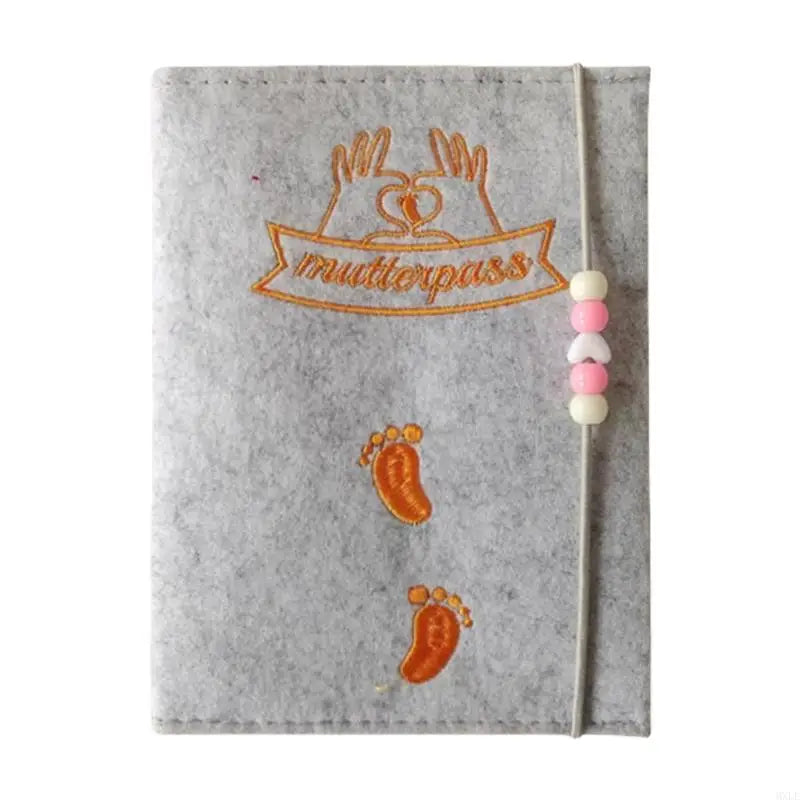 Pochette pour carnet de santé orange