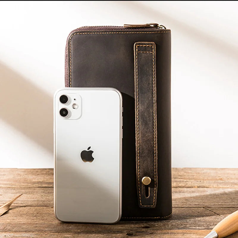 Pochette pour homme cuir veritable comparaison iPhone