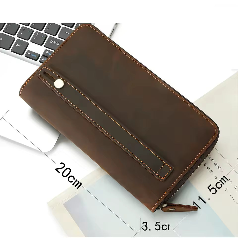 Pochette pour homme cuir veritable dimensions