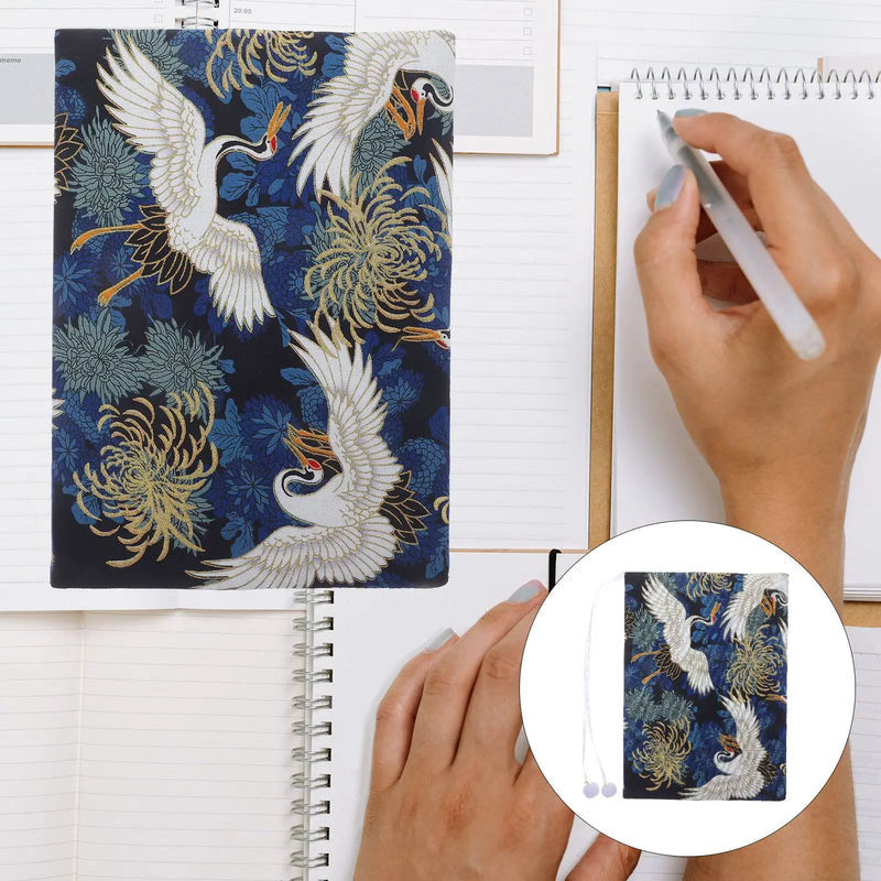 Pochette_pour_livre_grues_Cigognes_Furoshiki_cahier