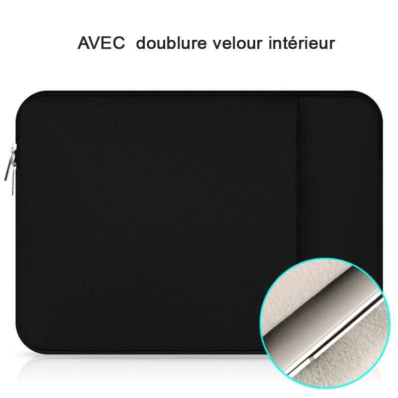Pochette pour ordinateur n avec Velours