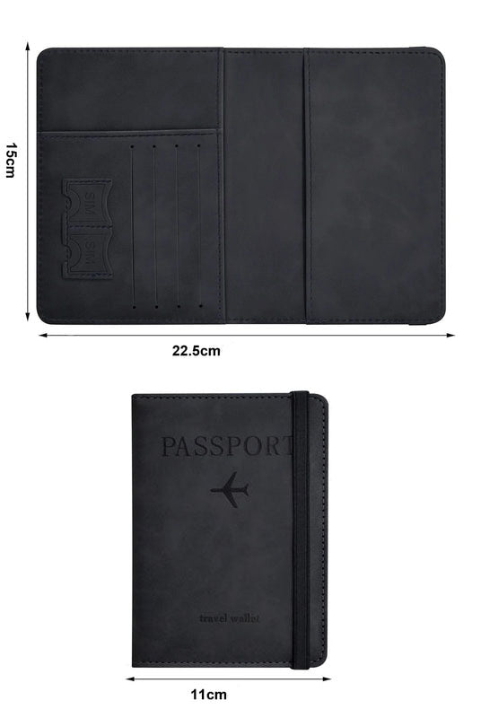 Pochette pour passeport noir dimensions
