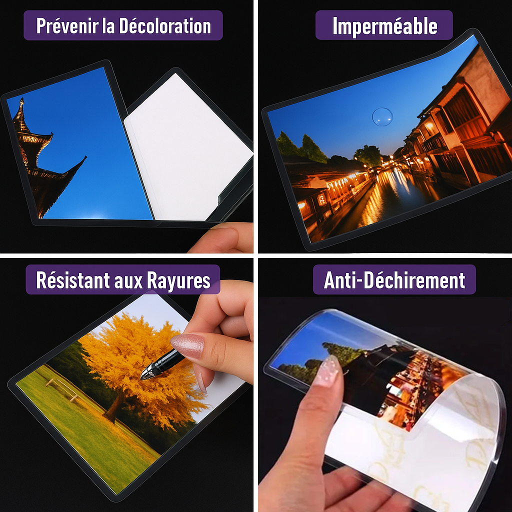 Pochette pour plastifieuse caractéristiques points forts 