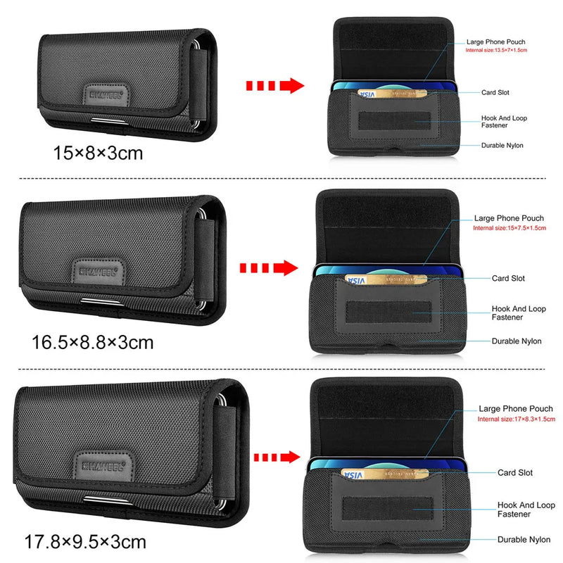 Pochette pour telephone portable horizontale visuel dimension 