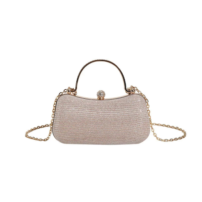 Pochette pour un mariage bandouliere argent