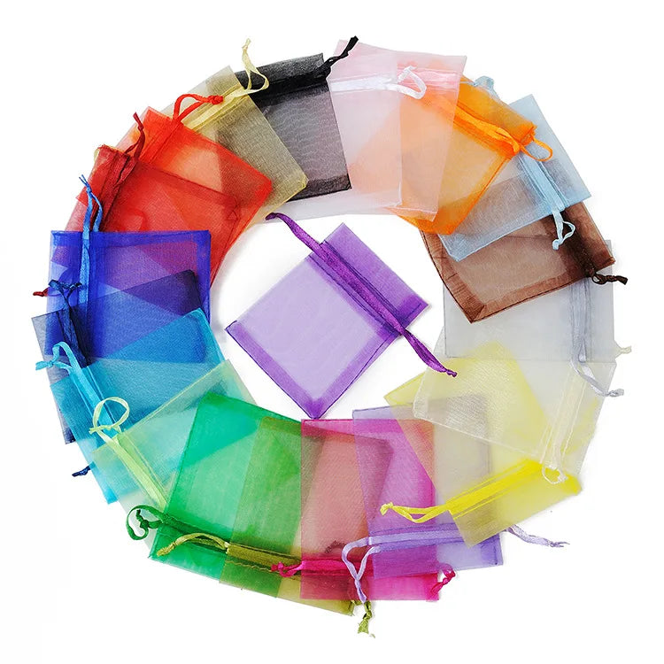Pochette sachet organza Assortiment de 25 couleurs