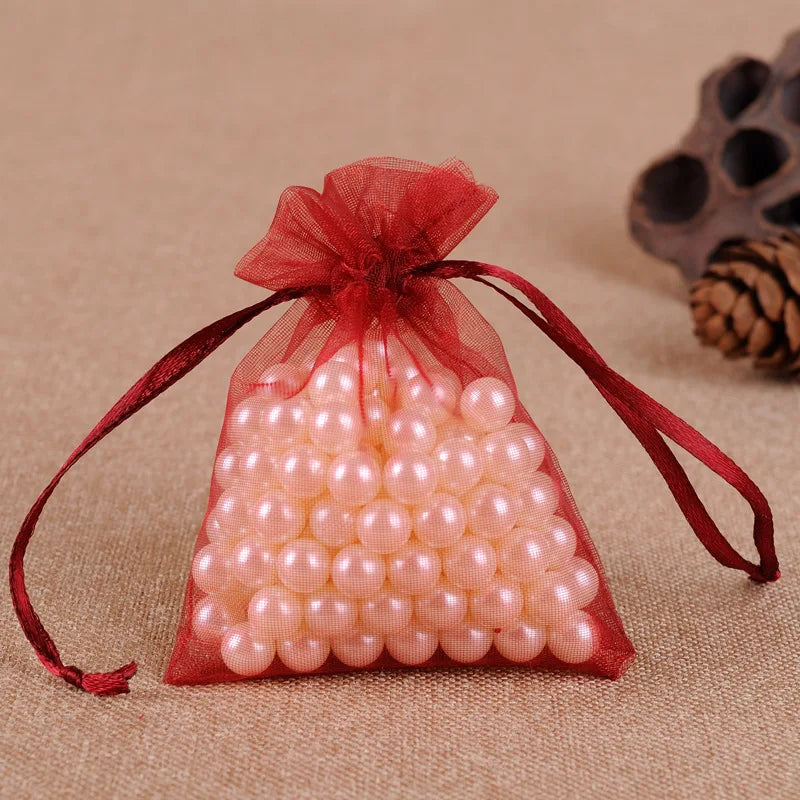 Pochette sachet organza grenadine