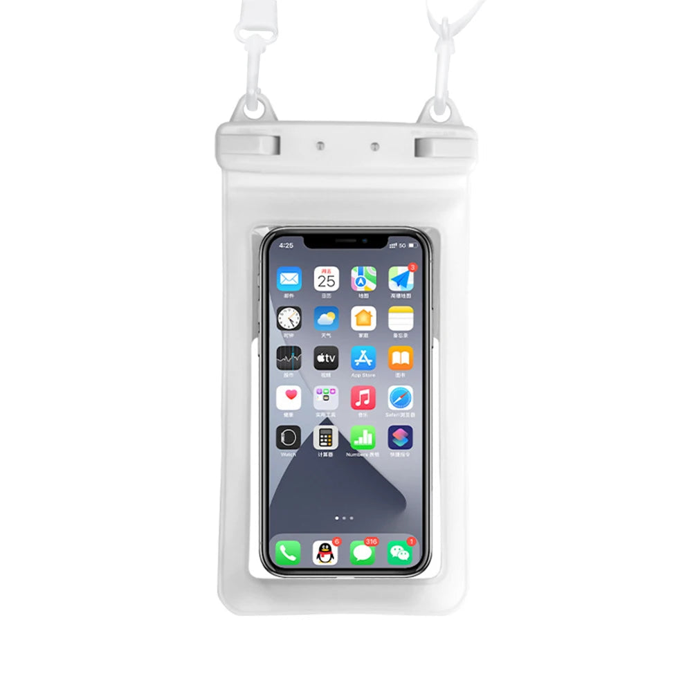 Pochette telephone Etanche insubmersible  blanche