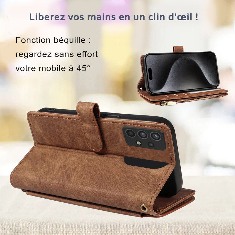 Pochette telephone Samsung inclinaison 45°