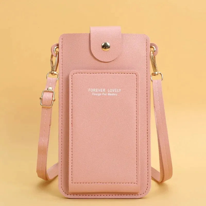 Pochette telephone bandouliere  rose