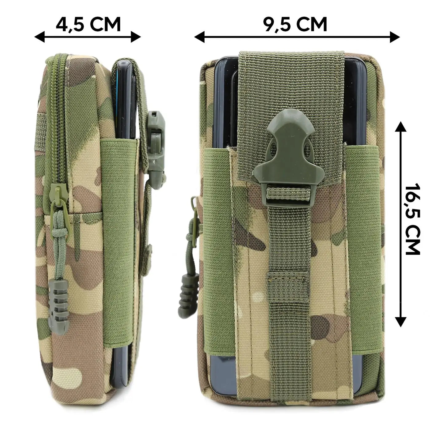 Pochette telephone camouflage dimensions