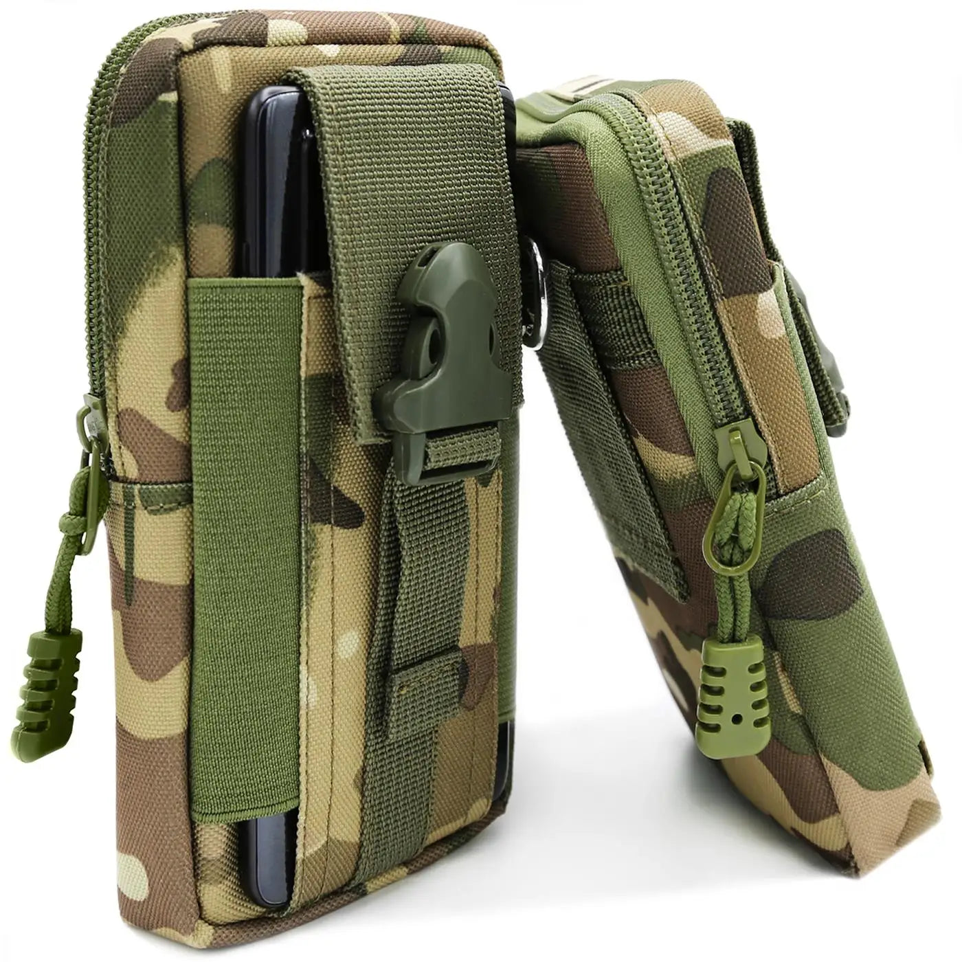 Pochette telephone  camouflage kaki