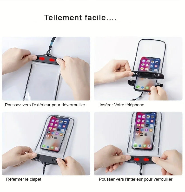 Pochette telephone etanche notice