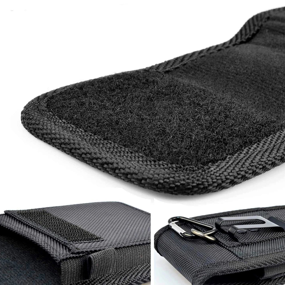 Pochette telephone mousqueton velcro