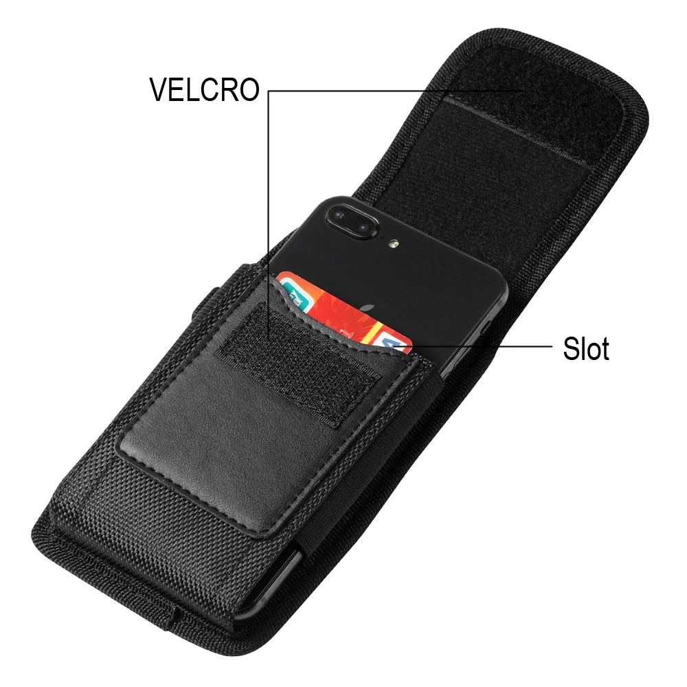 Pochette telephone mousqueton velcro slot