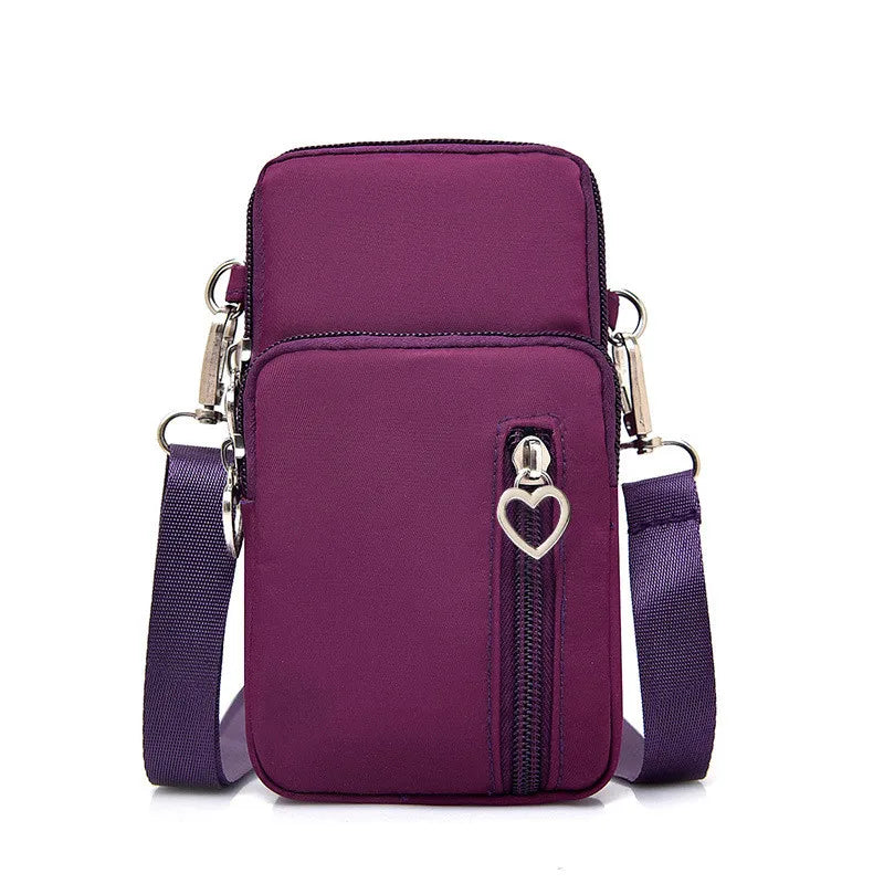 Pochette telephone portable femme violet