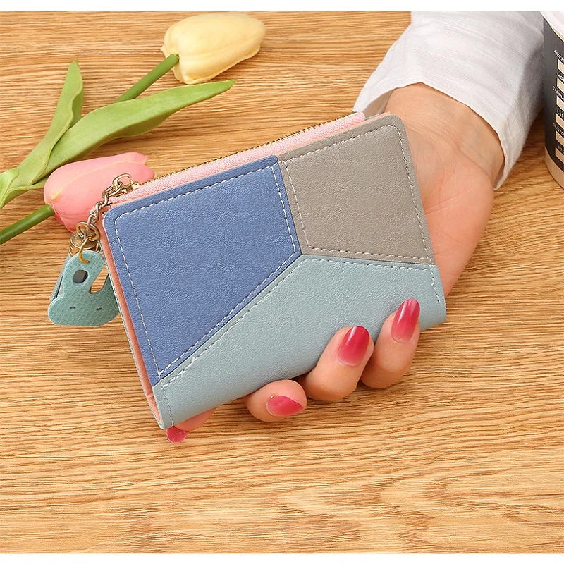 Pochette tricolore carrée bleue