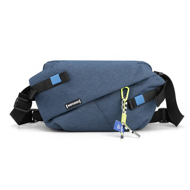 Pochette voyage bandoulière bleue
