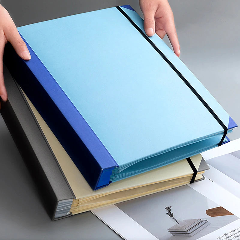 Pochettes cartonnées bleue
