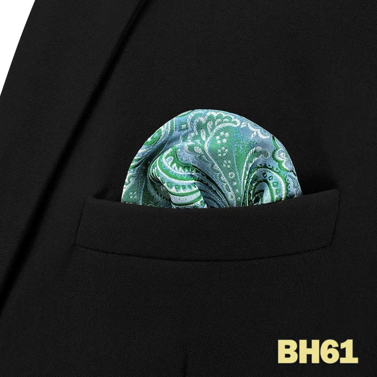 Pochettes de costume Cachemire vert