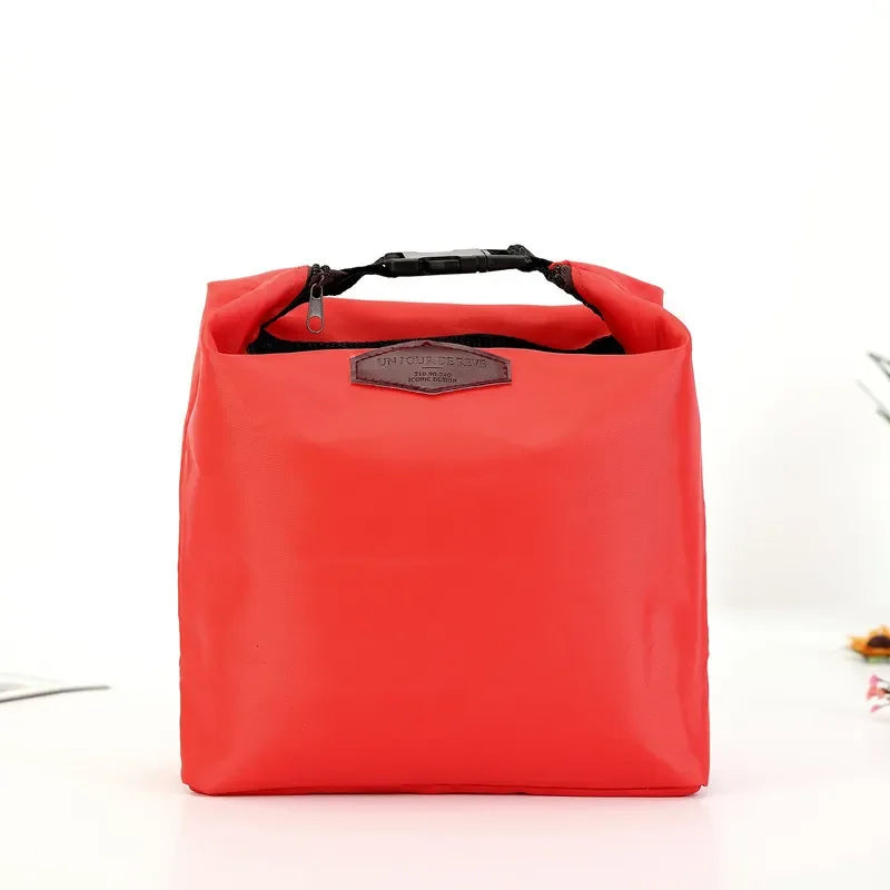 Pochettes isothermes rouge corail