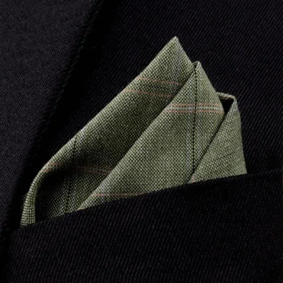 Pochette costume vert amande