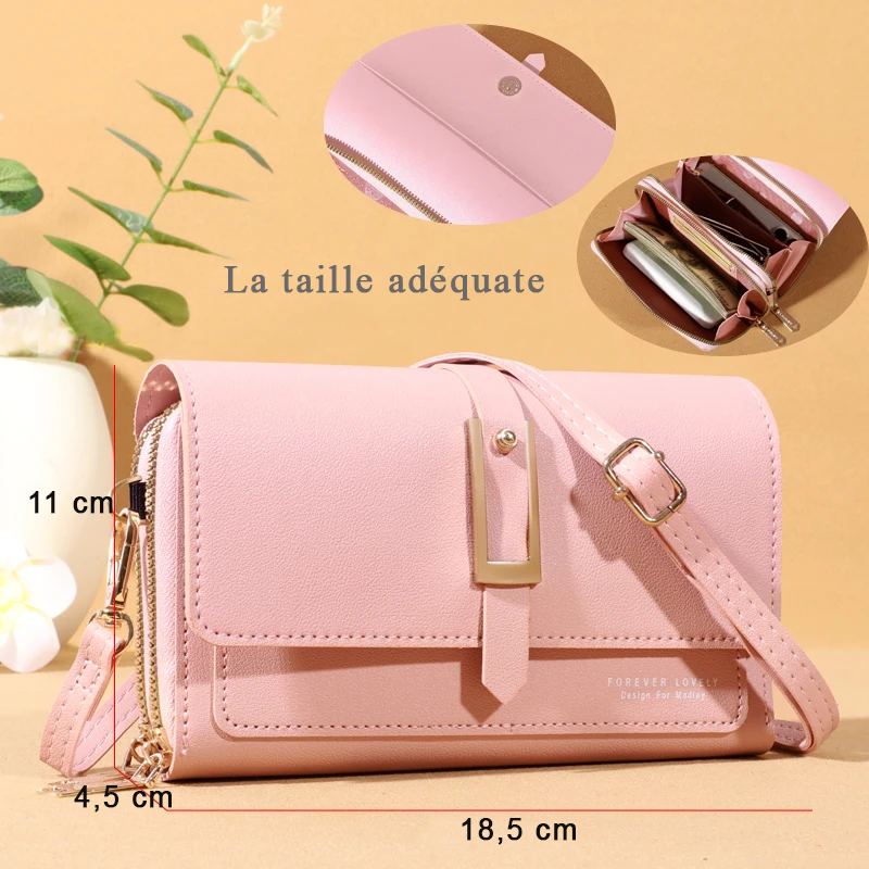 Sac ou pochette dimensions rose