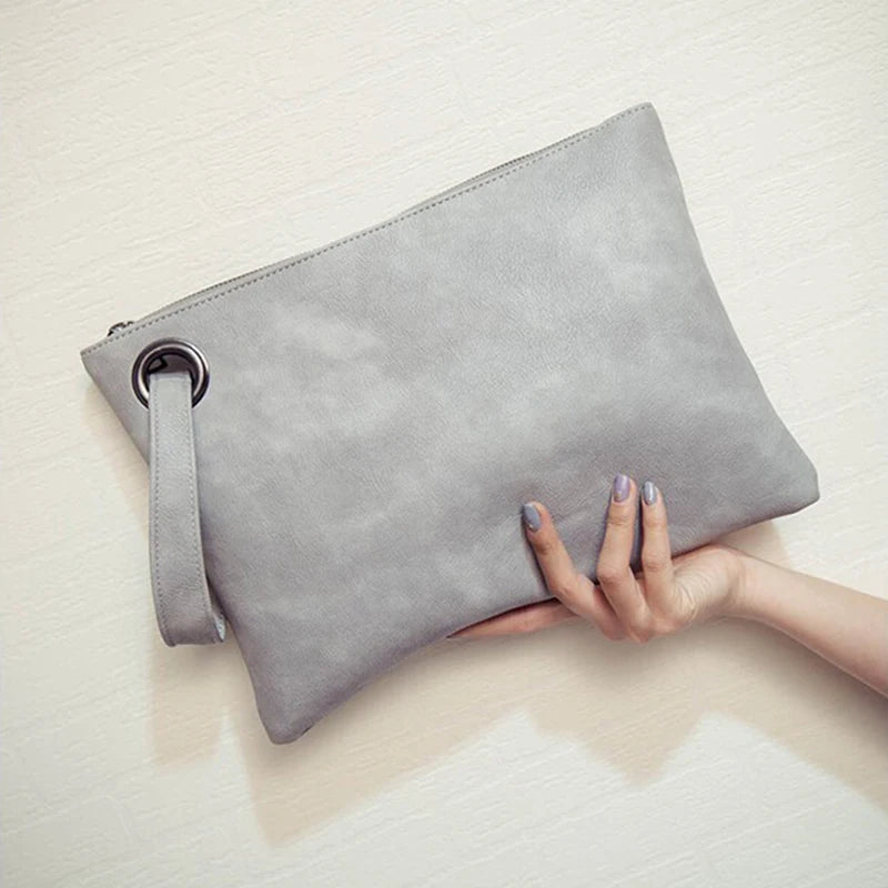 Sac pochette femme effet cuir luxe