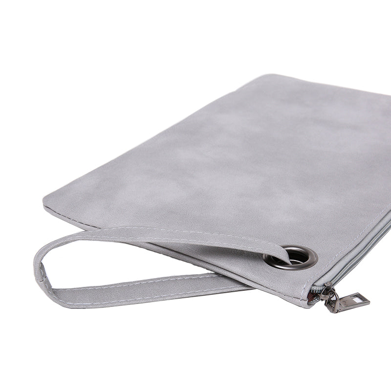Sac pochette femme effet cuir mince