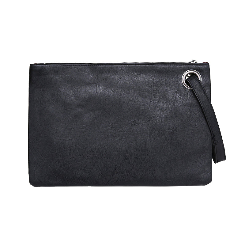 Sac pochette femme effet cuir noire