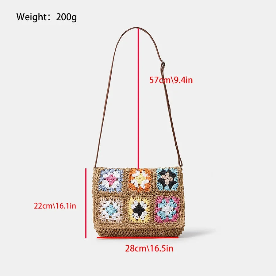 Pochette crochet  vegetal dimensions 