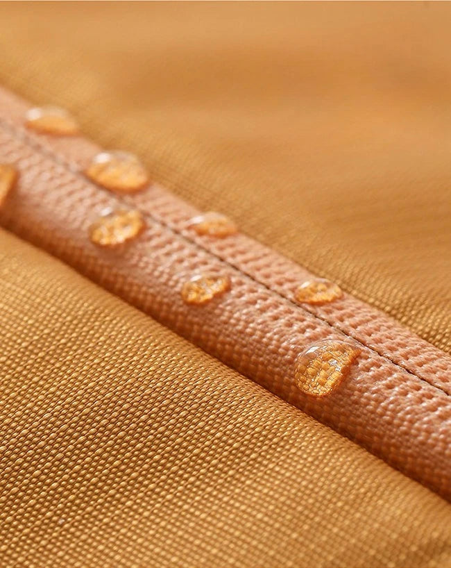 Pochette isotherme  Orange détails couture et imperméable