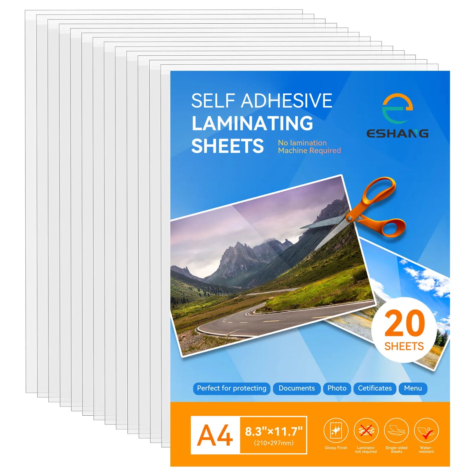feuille transparente autocollante 