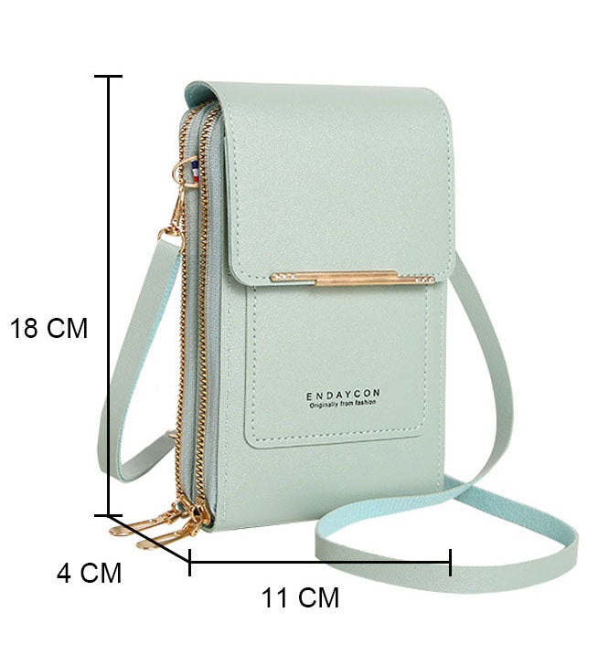 pochette bandouliere zippee ecran tactile telephone dimensions 
