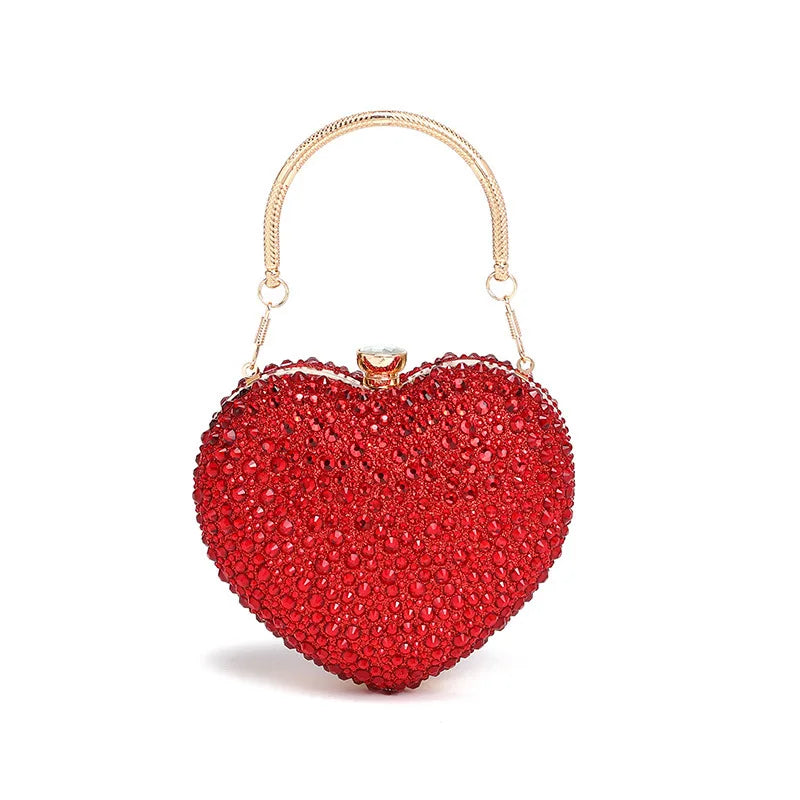 pochette cœur rouge.