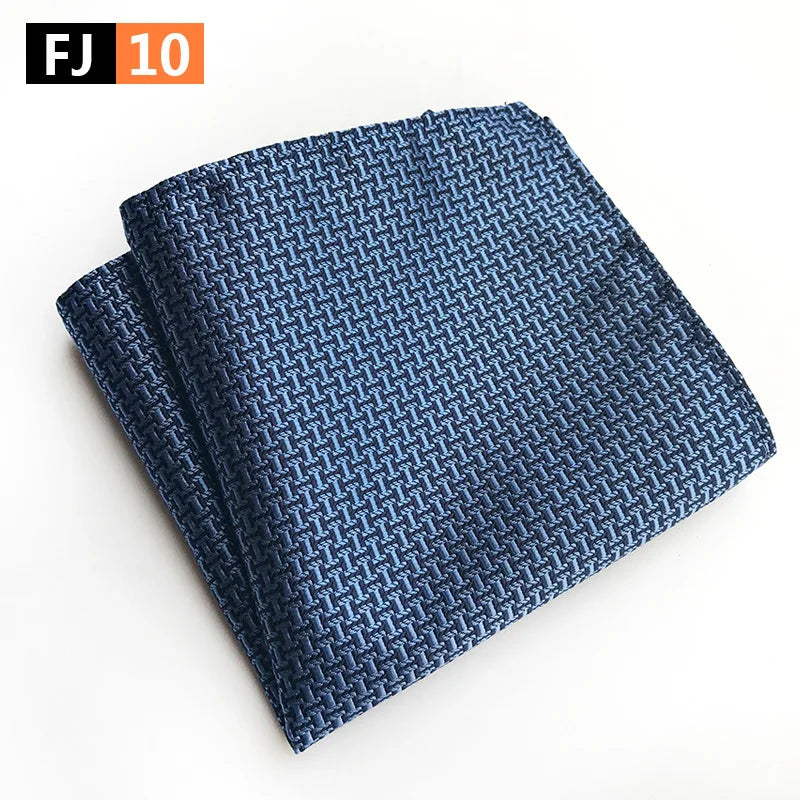 pochette costard motif geometrique tisse