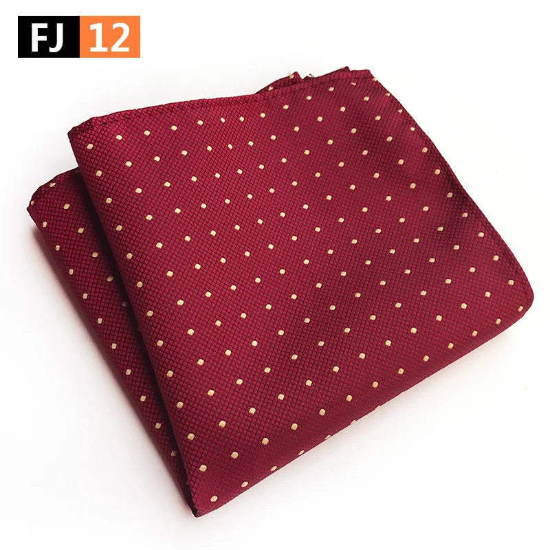 pochette costard roue tissee pois jaune