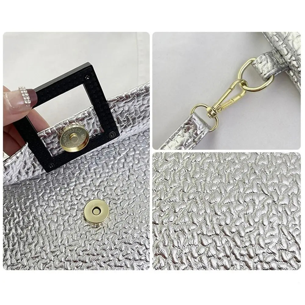 pochette femme details fermoire et dragonne 