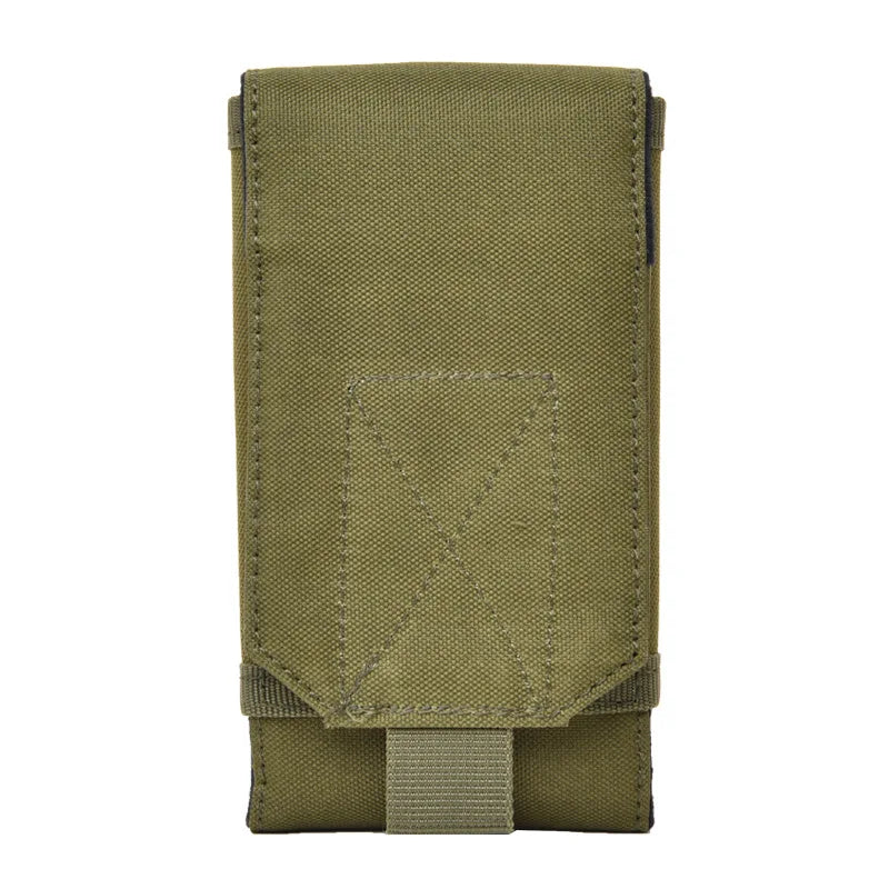 pochette telephone portable militaire coloris  kaki details rabat  et passant modele B